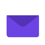 A Pixel Art Illustration of a Purple Envelope — Easy Choice Removals and General Freight In Port Macquarie, NSW