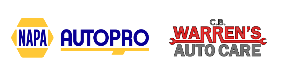 NAPA AutoPro and Warren’s Auto Care logos on a white background | CB Warren's Auto Care