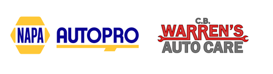 NAPA AutoPro and Warren’s Auto Care logos on a white background | CB Warren's Auto Care