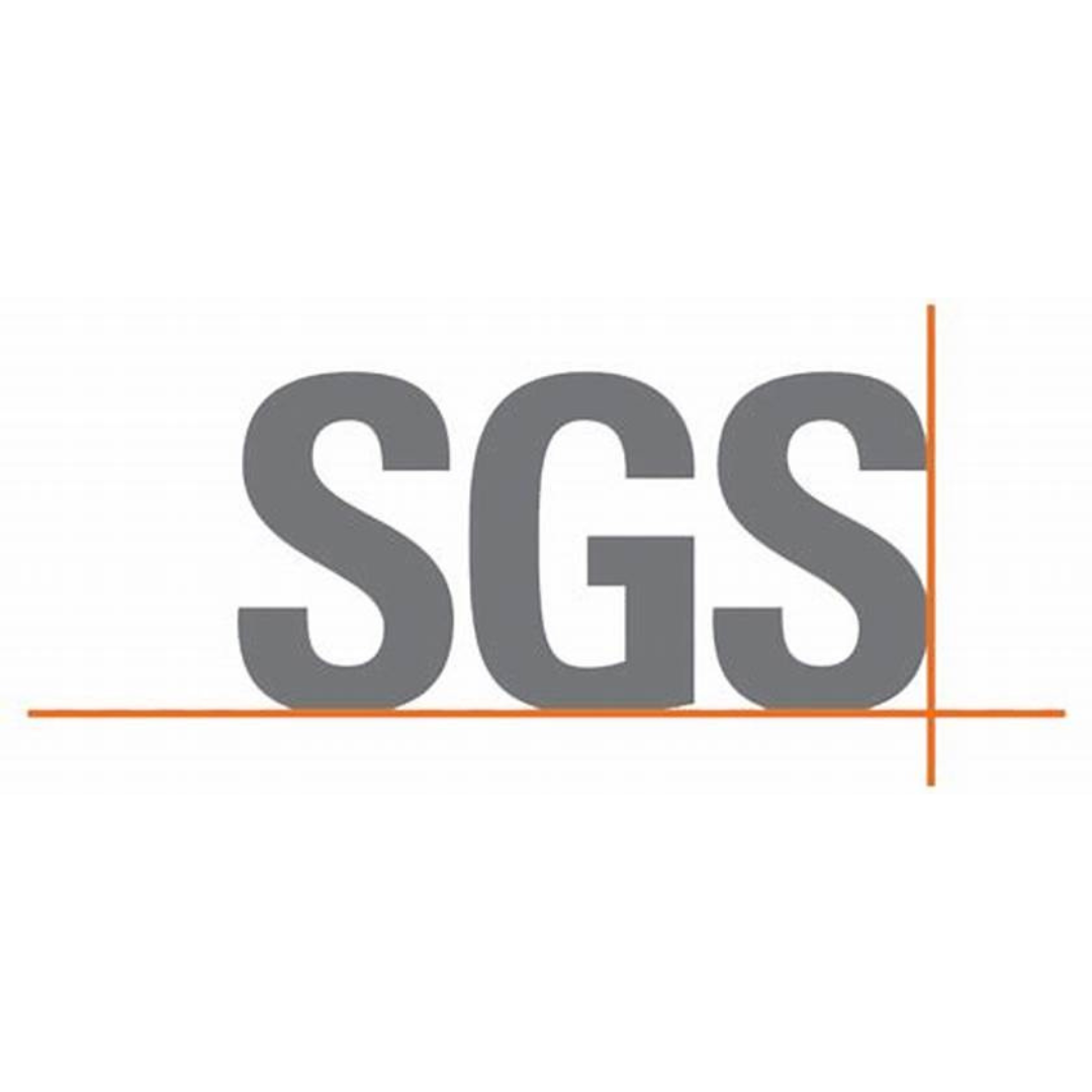 The sgs logo is shown on a white background.