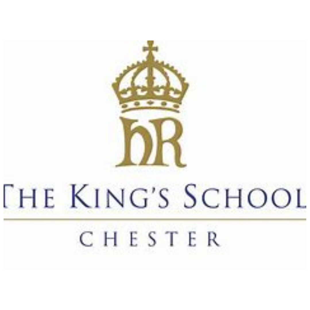 A logo for the king 's school in chester