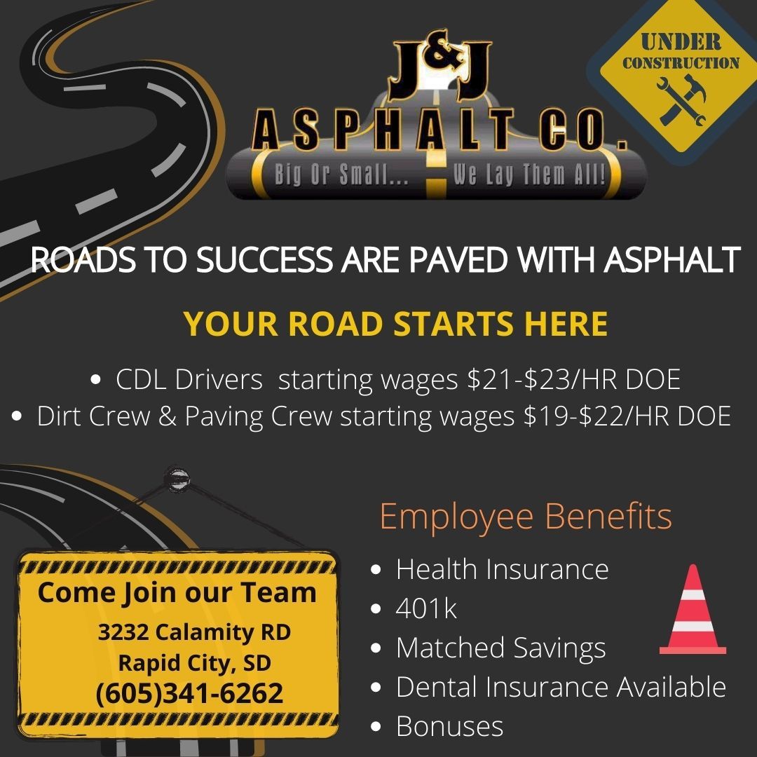 Asphalt Contractor Rapid City, SD J & J Asphalt Company