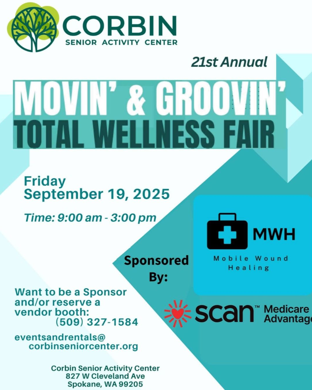 Poster for Corbin Senior Activity Center's 