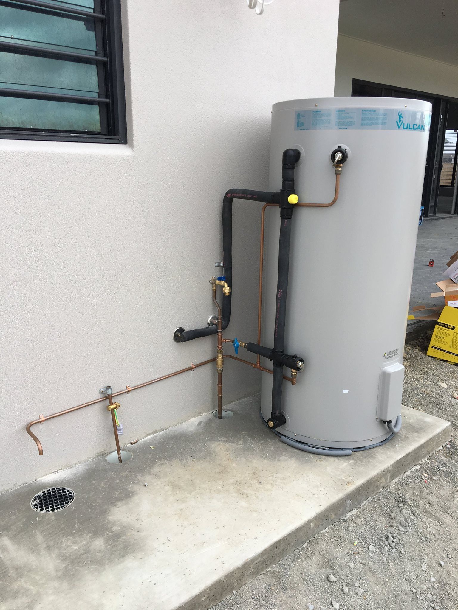 A well-installed irrigation system in a residential garden.