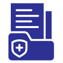 Medical folder icon with a clean design