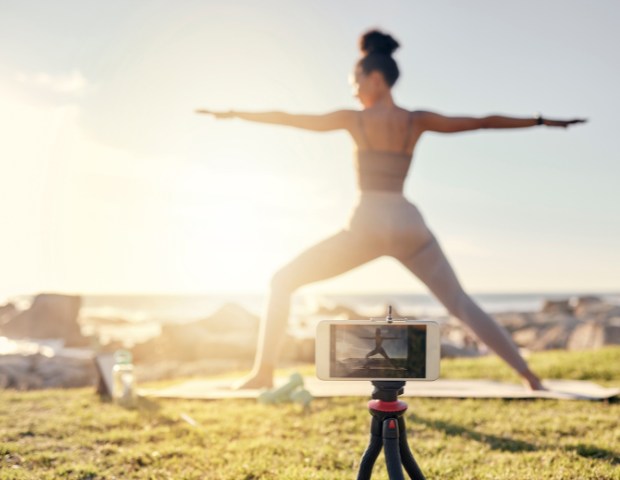 Social Media Influencer Exercising
