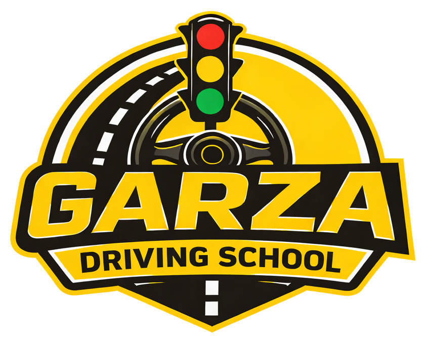 garza driving school logo