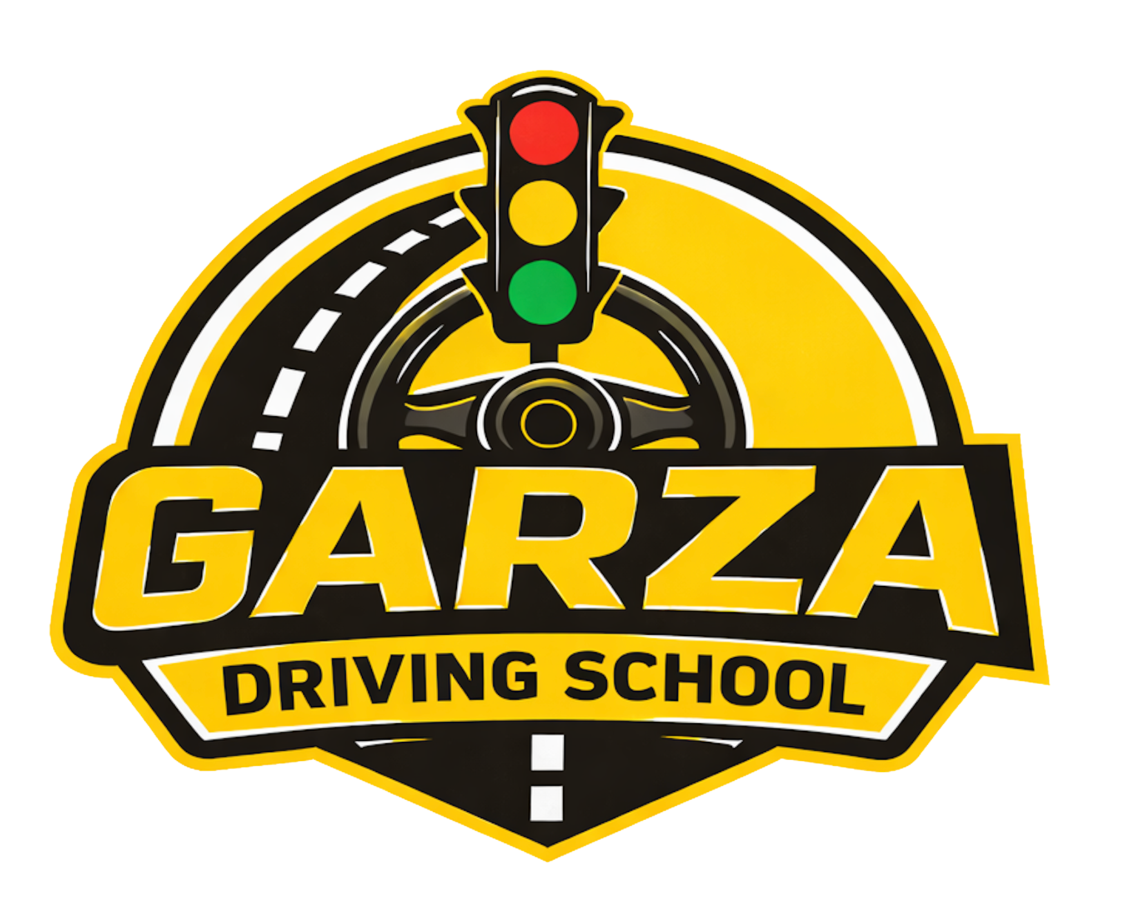 garza driving school logo 