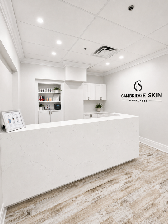 Cambridge skin studio reception