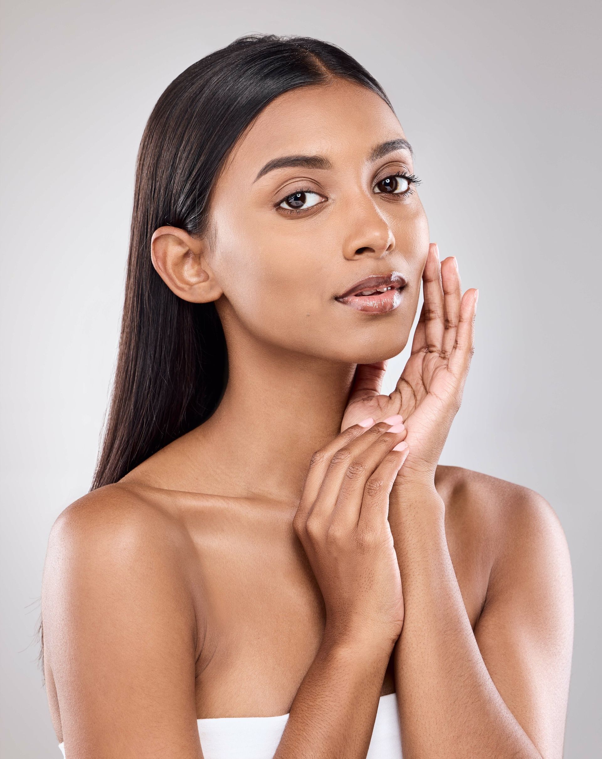 woman with healthy skin