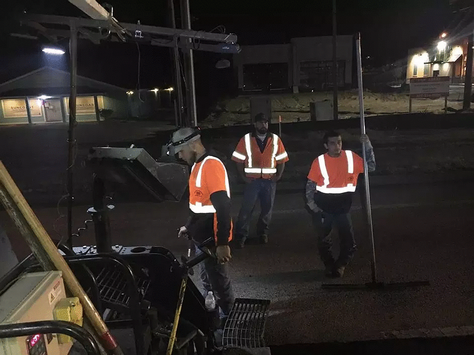 Evening Construction — St Ocala, FL — D & D Asphalt Paving & Repair