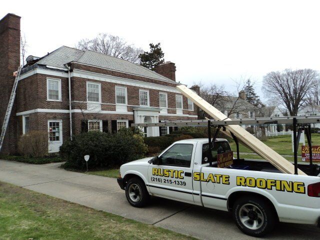 Replaced Slate Tiles on this Shaker Hts. Home