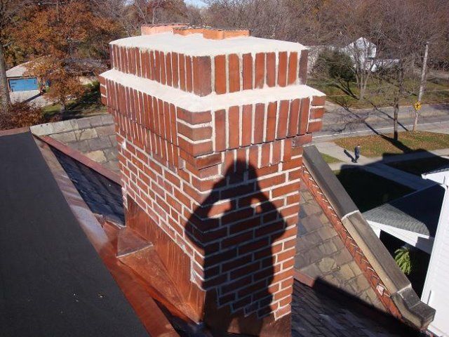 Tuck-pointing & Chimney Crown Installation