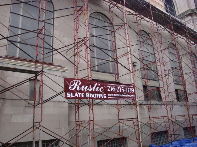 St. Elizabeth Church: Scaffolding