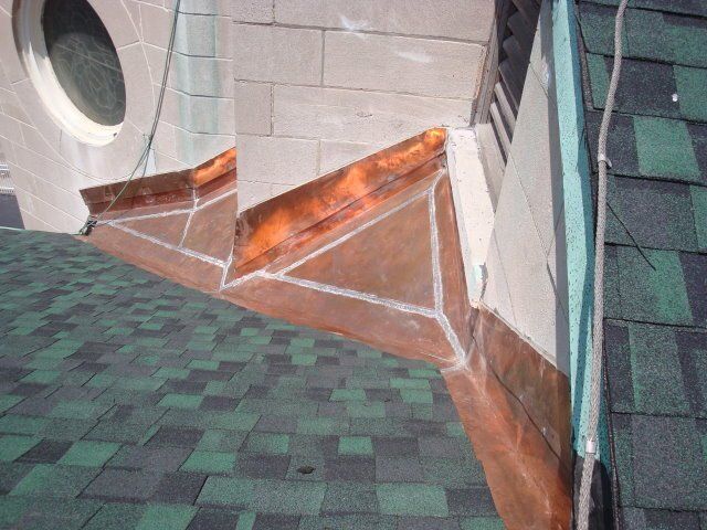 St. Elizabeth Church: Wall Flashing