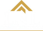 Gold chevron roof-like logo on a white background