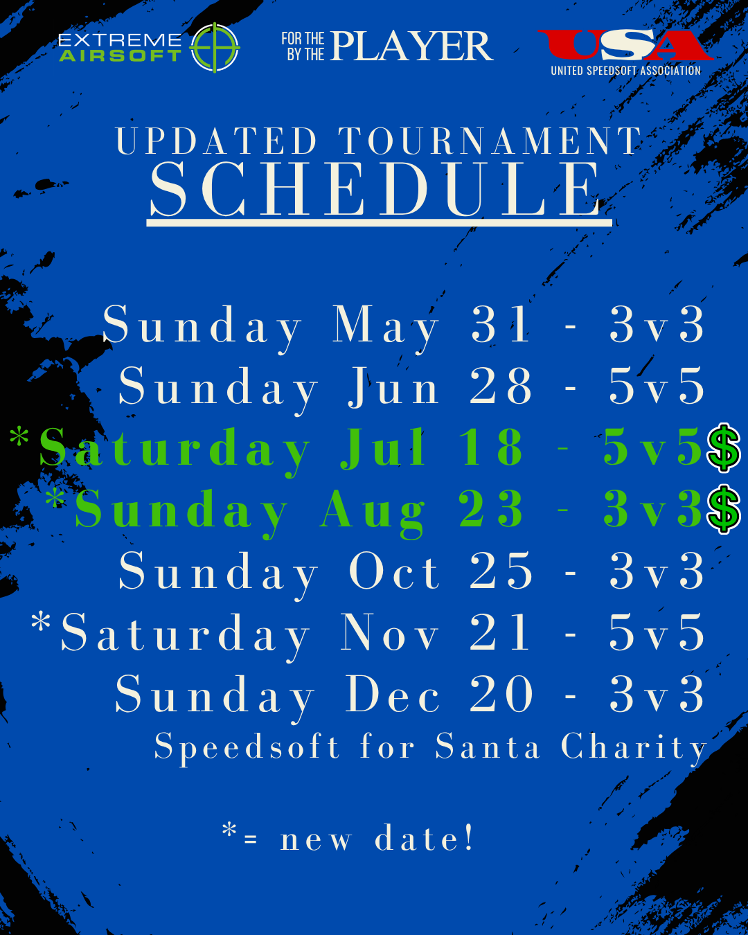 USA Tournament Dates