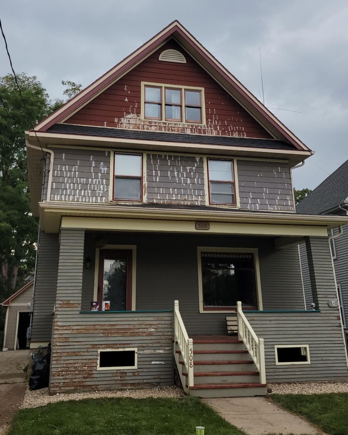 before exterior remodel in Madison WI