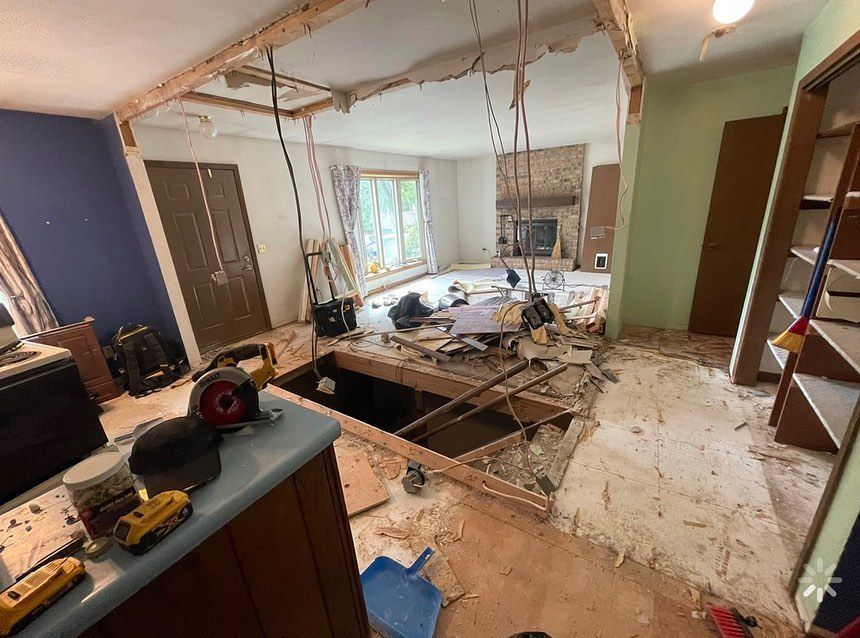 before interior remodel in Madison WI