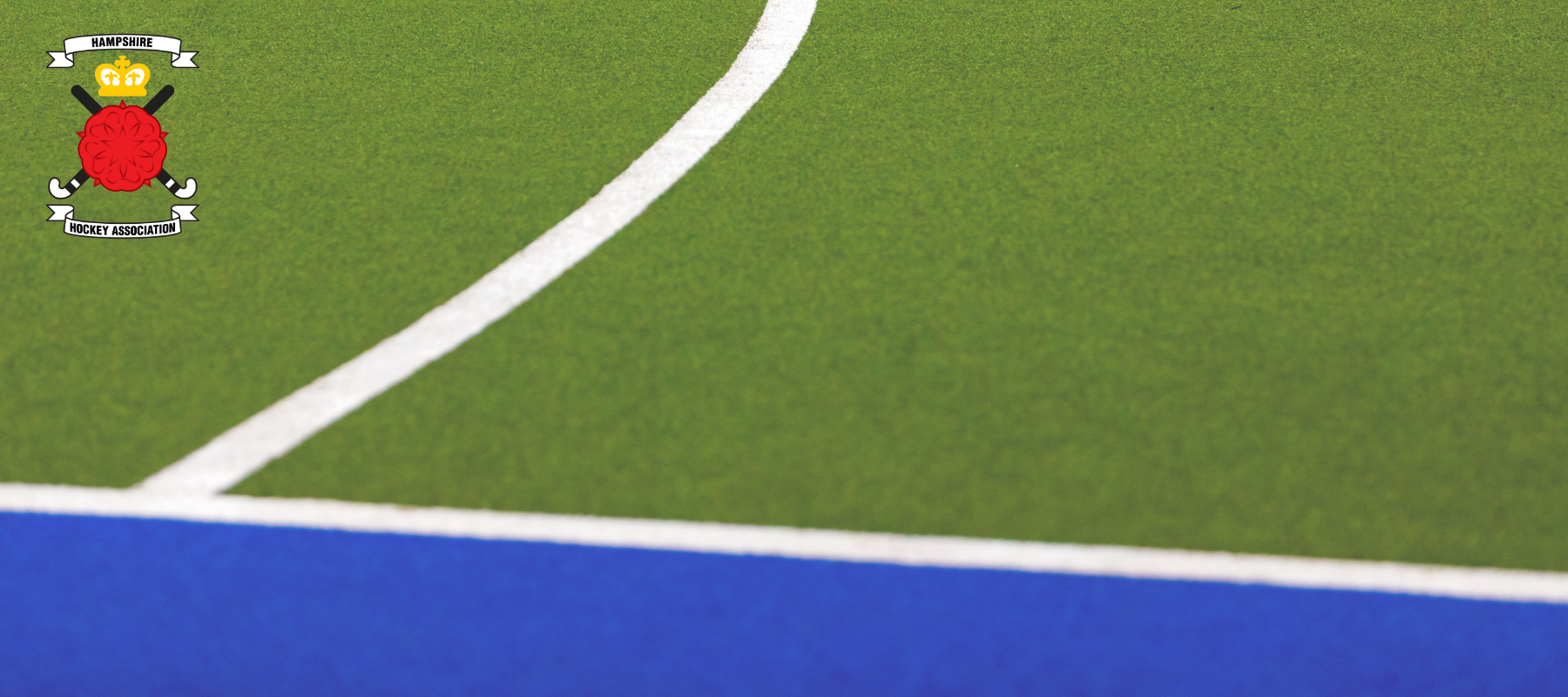 A close up of a hockey pitch with a white line on it.