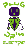 Plug Drs Electric A logo for plug up 's electric shows a doctor with a stethoscope around his neck