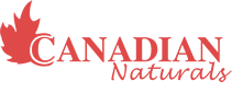 Canadian Naturals logo with red maple leaf and red text on a white background