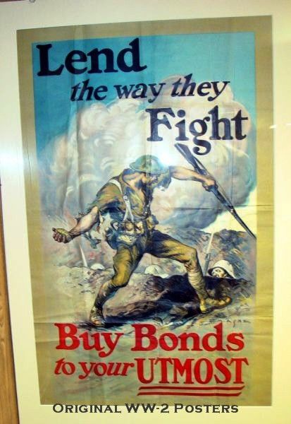 A poster that says lend the way they fight buy bonds to your utmost