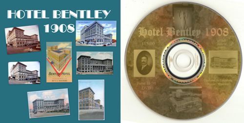 A book titled hotel bentley 1908 and a cd titled hotel bentley 1908