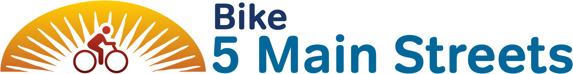 Bike 5 Main Streets logo