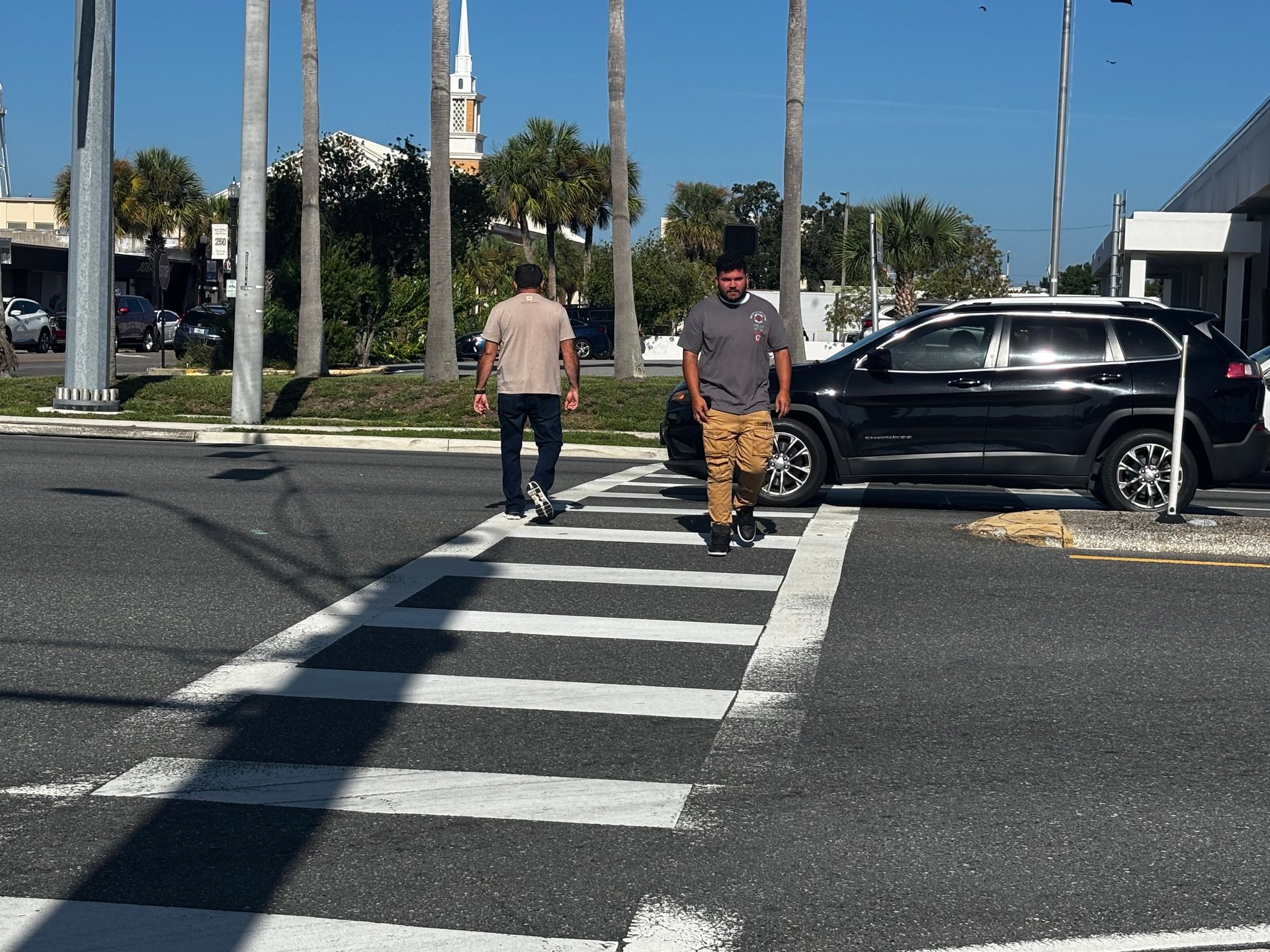 (1st St N & Central Ave W crosswalk in Winter Haven, FL)