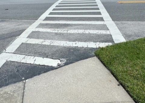 Infrastructure repair crosswalk