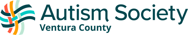 Abstract multicolored curved lines forming a small logo in the top-left corner on a white background