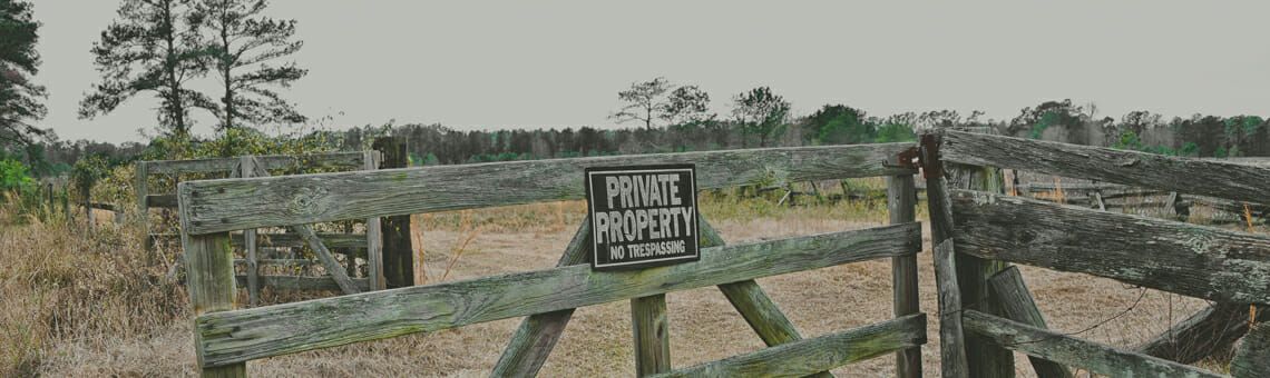 Wooden gate with a