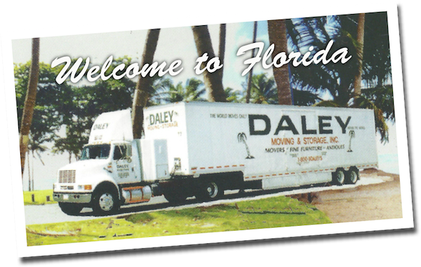 White moving truck with