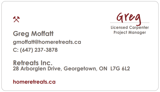 Retreats, Inc Business Card 