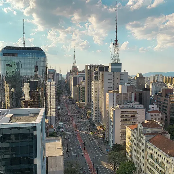  Avenida Paulista von oben gesehen