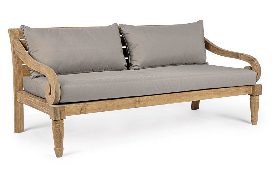 divano in legno da giardino