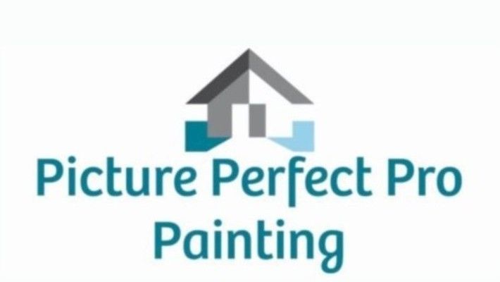 Picture Perfect Pro Painting logo with a gray roof icon and teal text on white background