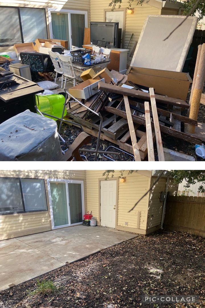 Junk removal collage