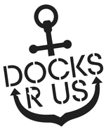 Black anchor logo with “DOCKS R US” text and a curved smile beneath it.