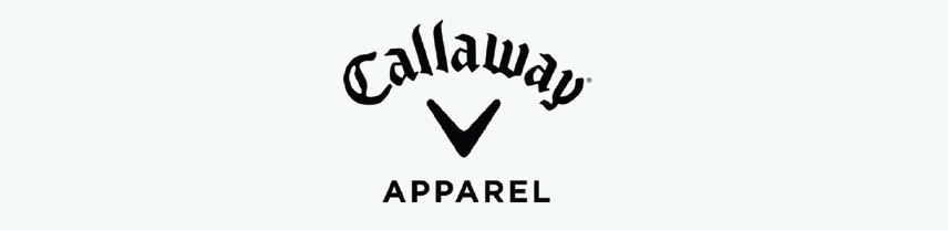 A black and white logo for callaway apparel
