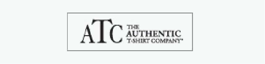 A logo for the authentic t-shirt company