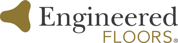 The logo for engineered floors is on a white background.