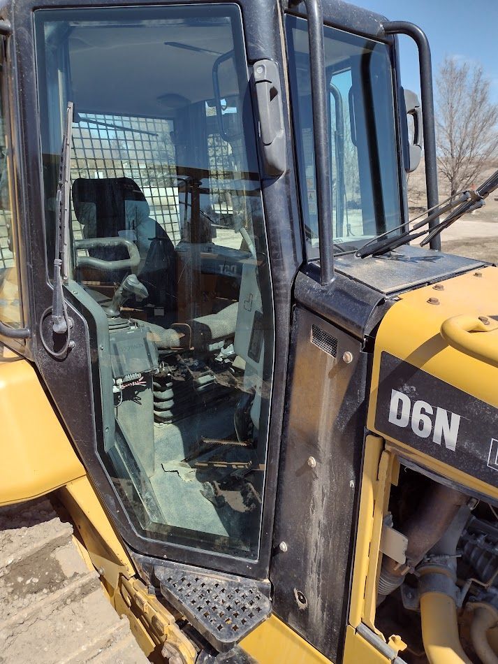 Dirty yellow Tractor