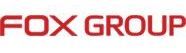 Het FOX GROUP-logo in rood op een witte achtergrond.
