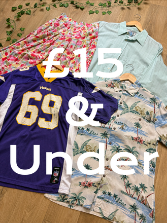 Various items £15 or less