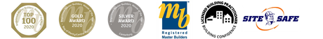 several logos are lined up including one that says site safe