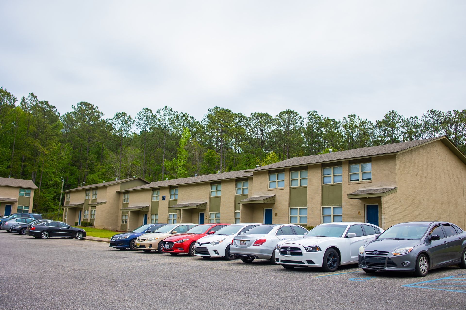Onsite parking lot