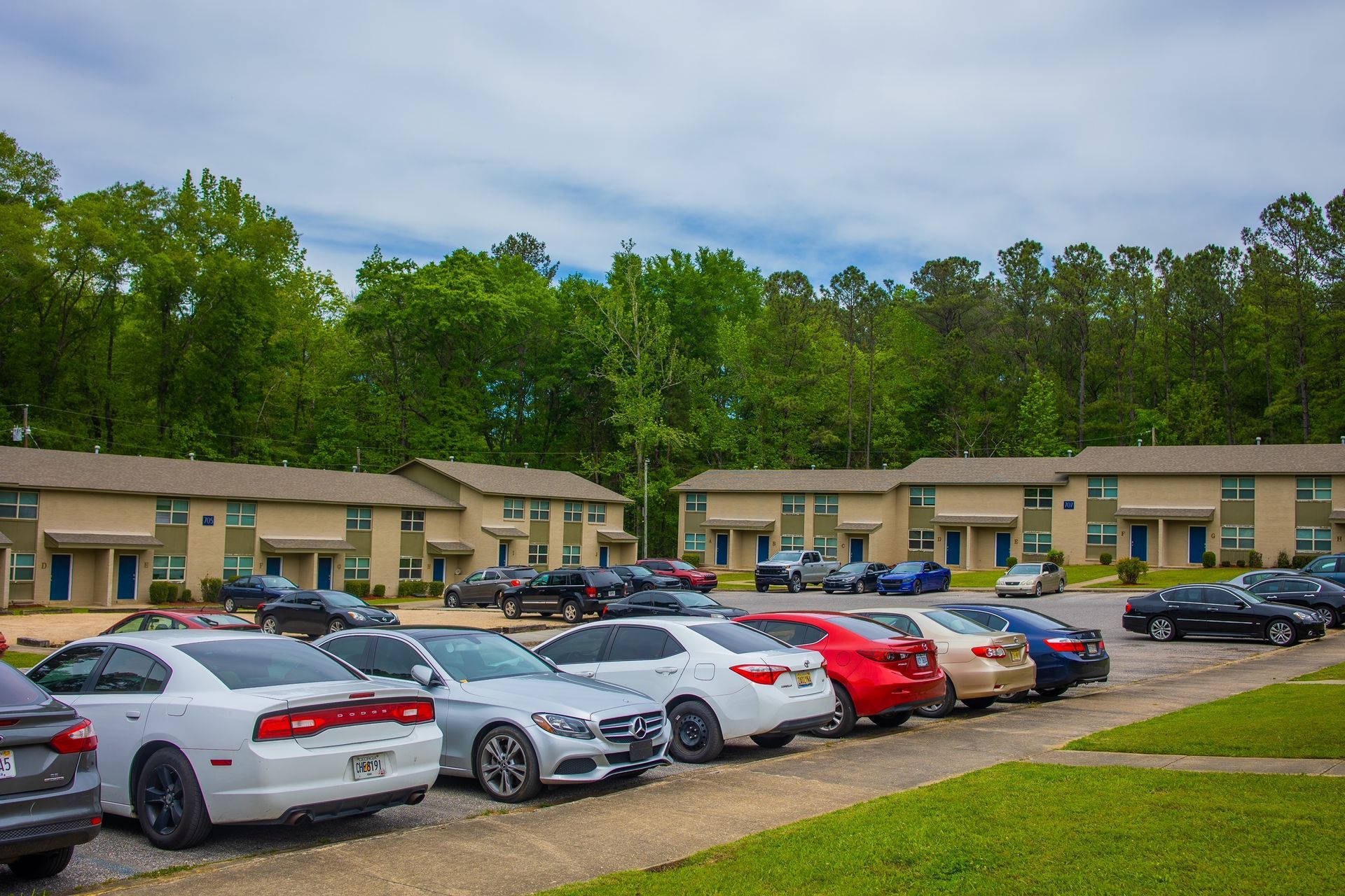 Onsite parking lot