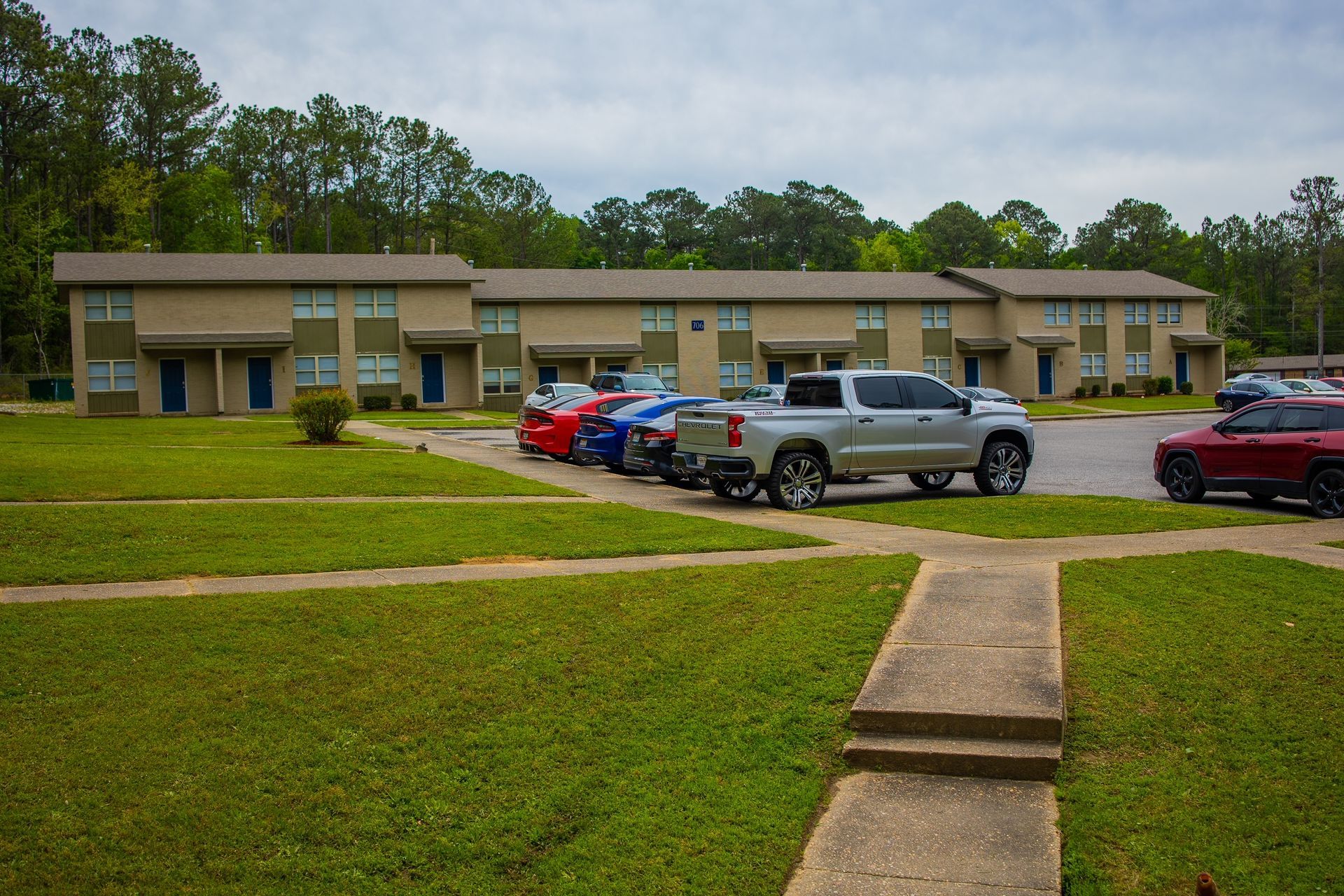 Onsite parking lot